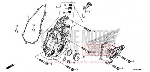 LEFT CRANKCASE COVER CRF250RJ de 2018